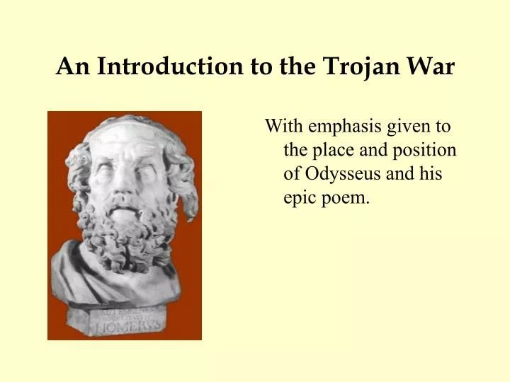 an introduction to the trojan war