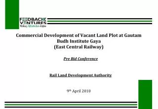 Commercial Development of Vacant Land Plot at Gautam Budh Institute Gaya (East Central Railway)