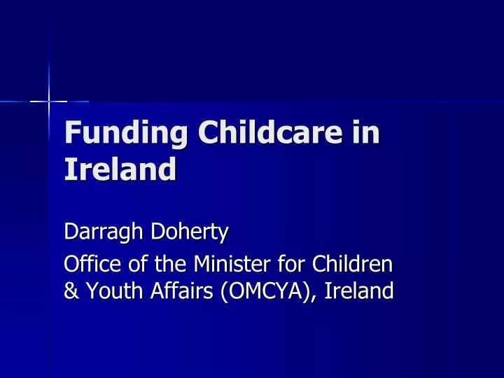 darragh doherty office of the minister for children youth affairs omcya ireland