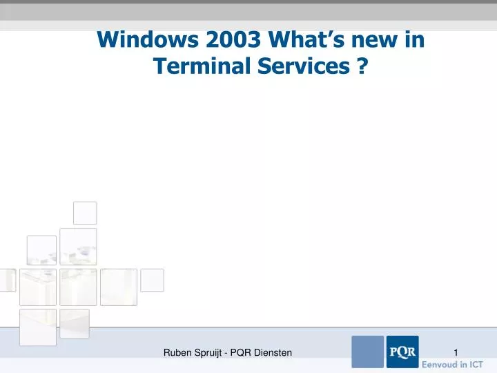 windows 2003 what s new in terminal services