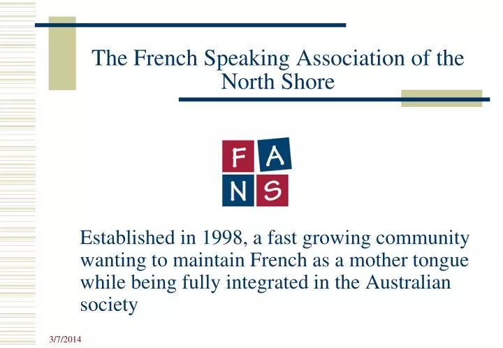 the french speaking association of the north shore