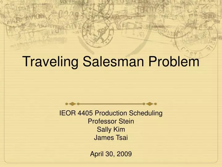 traveling salesman problem