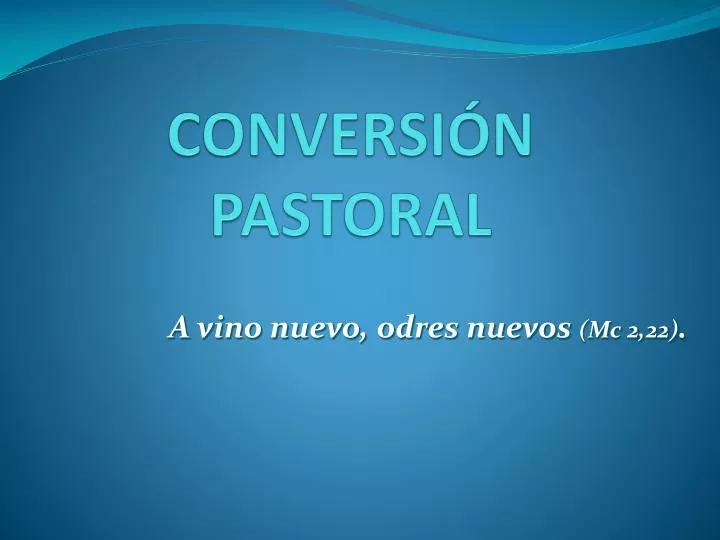 conversi n pastoral