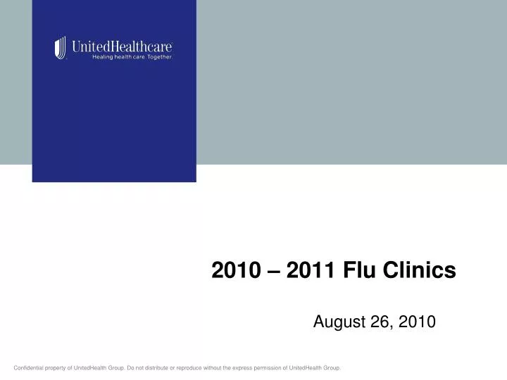2010 2011 flu clinics