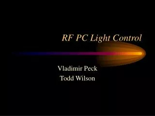 RF PC Light Control