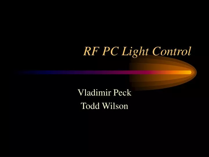 rf pc light control