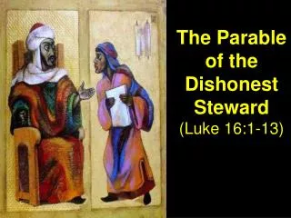 The Parable of the Dishonest Steward (Luke 16:1-13)