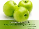 Intensive French - slide 1