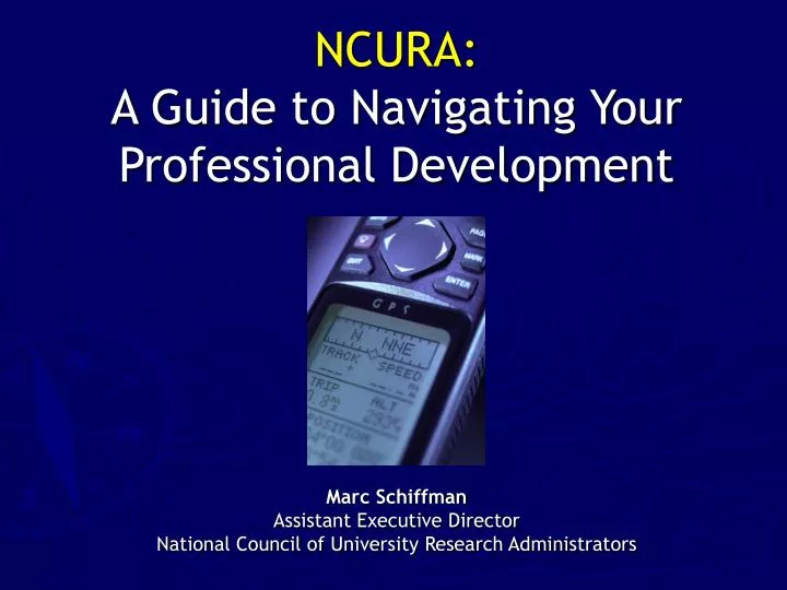 ncura a guide to navigating your professional development