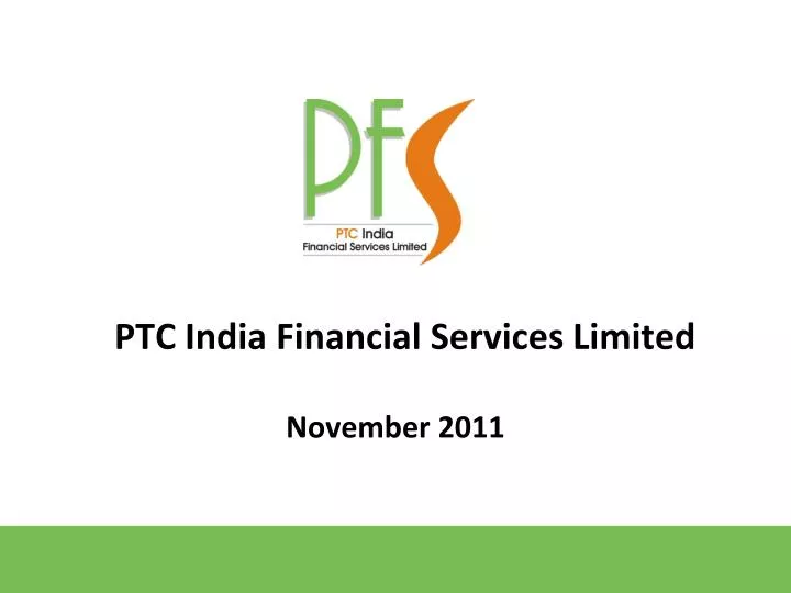 ptc india financial services limited