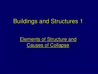 Buildings and Structures 1
