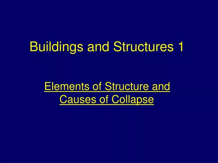 buildings and structures 1