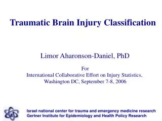 Traumatic Brain Injury Classification