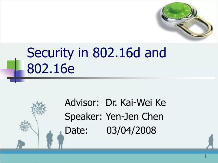 security in 802 16d and 802 16e