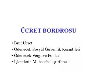 cret bordrosu