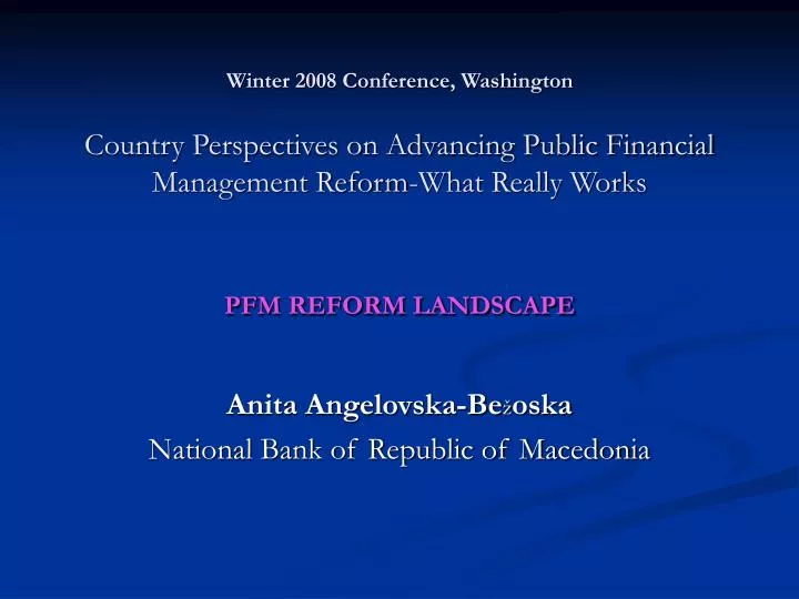 anita angelovska be oska national bank of republic of macedonia