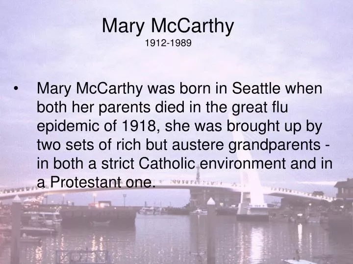mary mccarthy 1912 1989