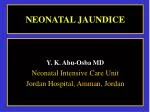NEONATAL JAUNDICE - slide 1