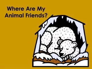Where Are My Animal Friends?