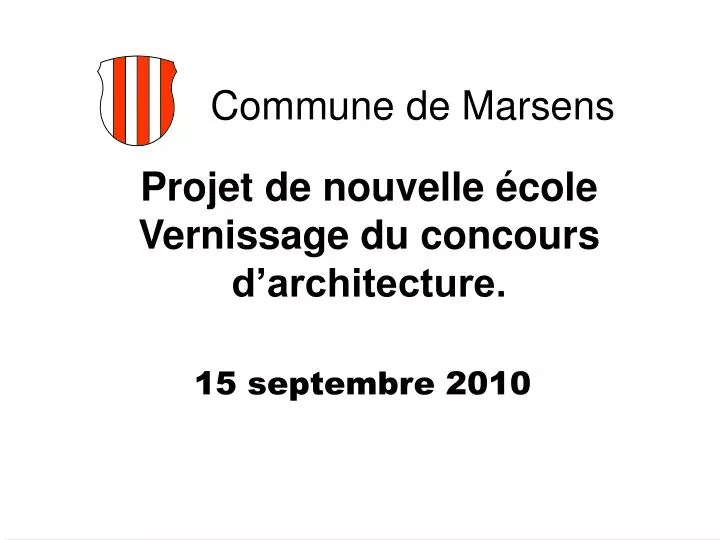 projet de nouvelle cole vernissage du concours d architecture