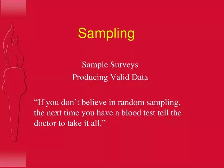 sampling