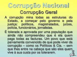corrup o nacional