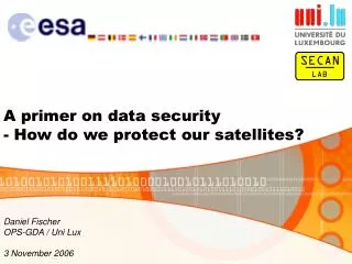 A primer on data security - How do we protect our satellites?