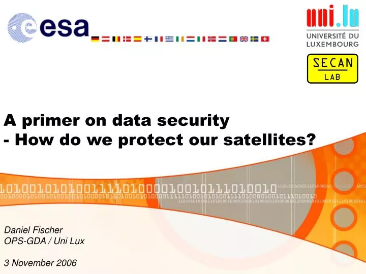 a primer on data security how do we protect our satellites