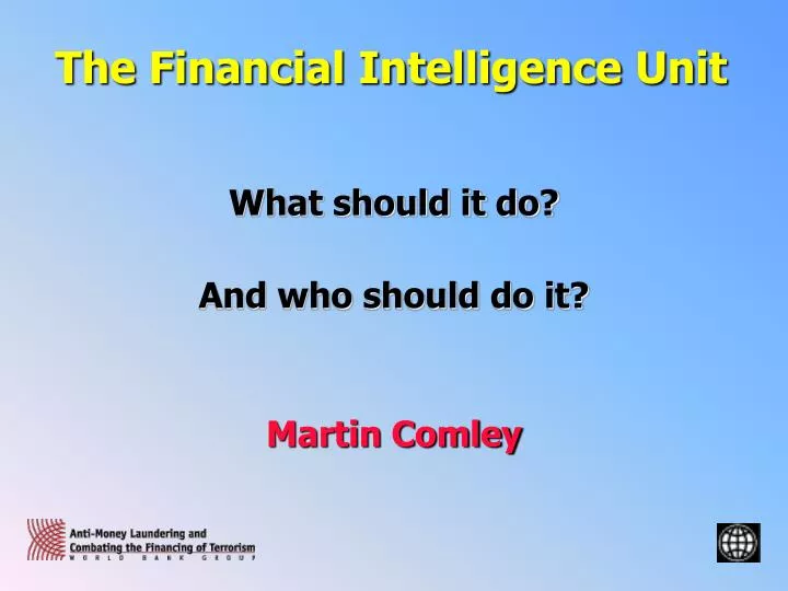 the financial intelligence unit