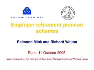 Employer retirement pension schemes