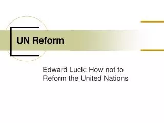 UN Reform
