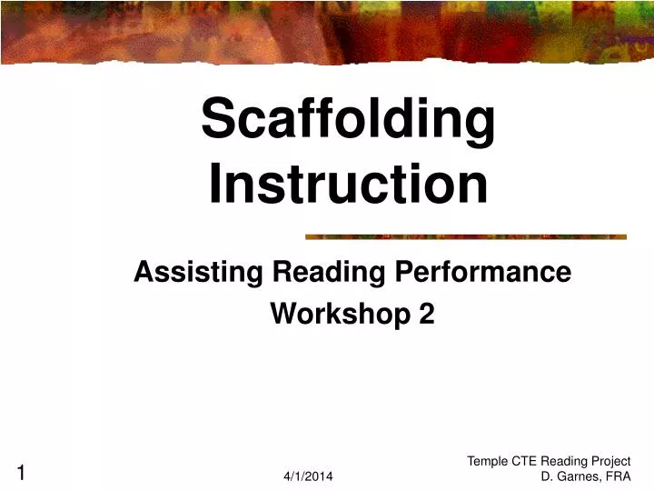 scaffolding instruction