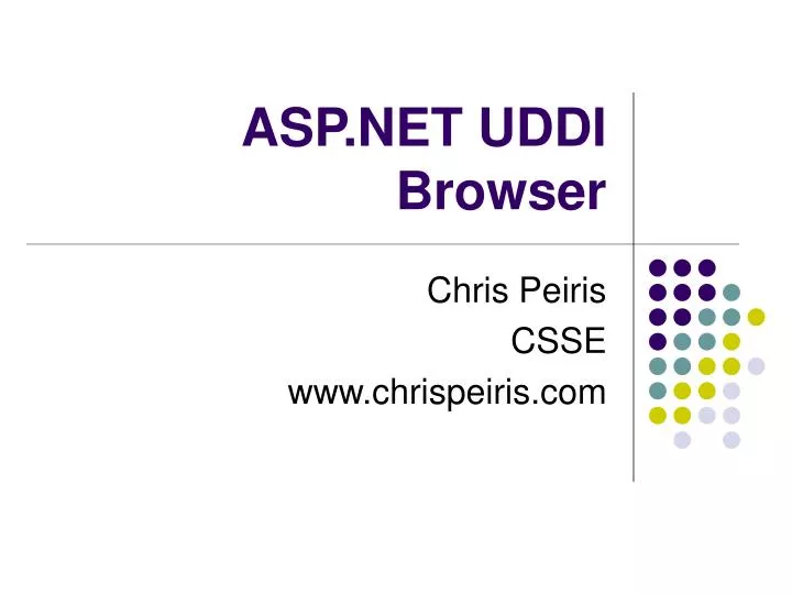 asp net uddi browser