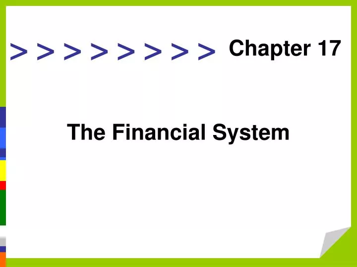 the financial system