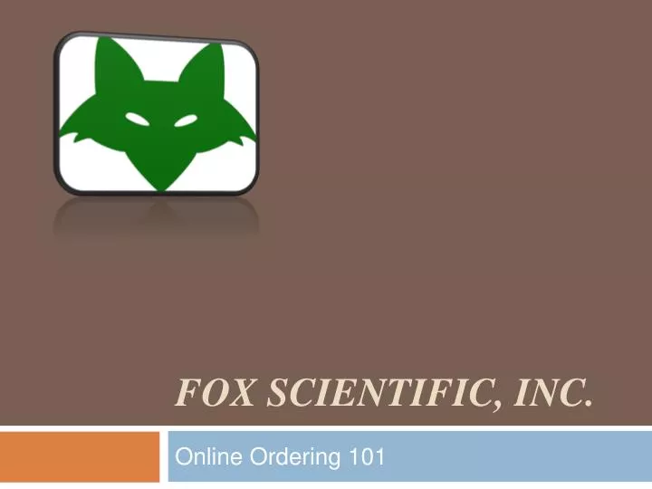 fox scientific inc