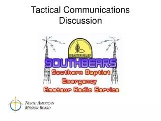 Tactical Communications Discussion