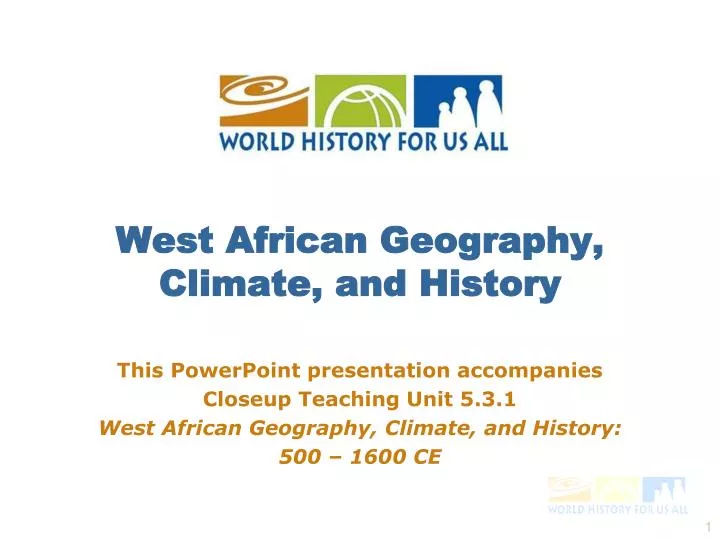 west african geography climate and history