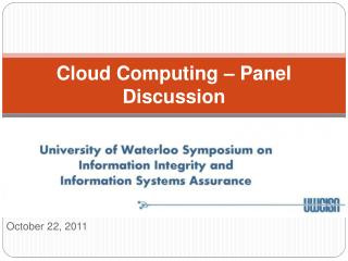 Cloud Computing – Panel Discussion