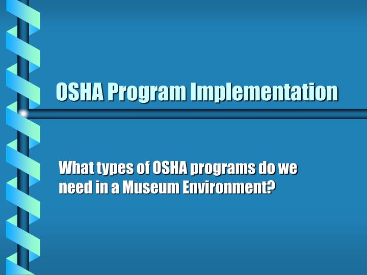 osha program implementation