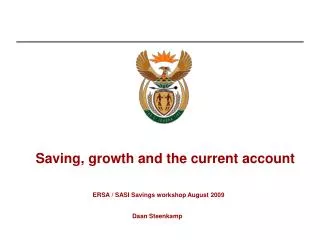 Saving, growth and the current account