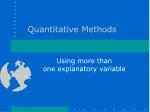 Quantitative Methods - slide 1