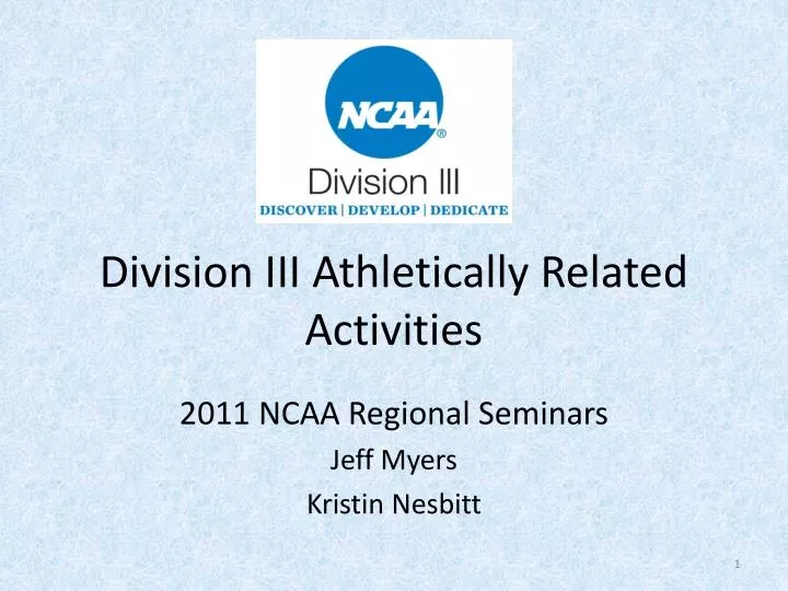 division iii athletically related activities