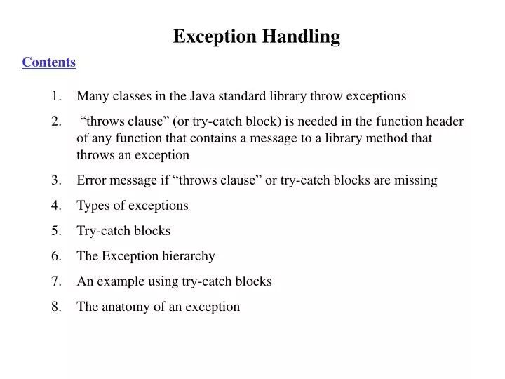 Error Handling and Exceptions - ppt download