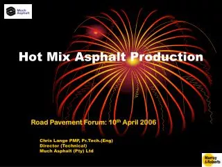 Hot Mix Asphalt Production