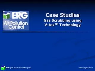 Case Studies Gas Scrubbing using V-tex TM Technology