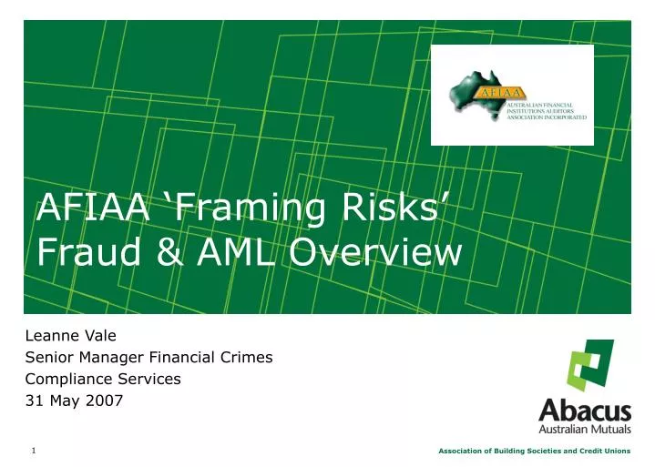 afiaa framing risks fraud aml overview