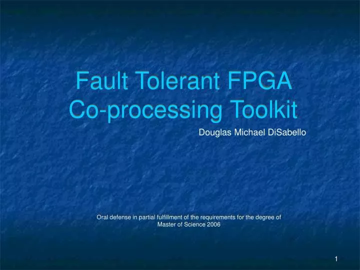 fault tolerant fpga co processing toolkit