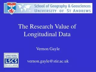 The Research Value of Longitudinal Data