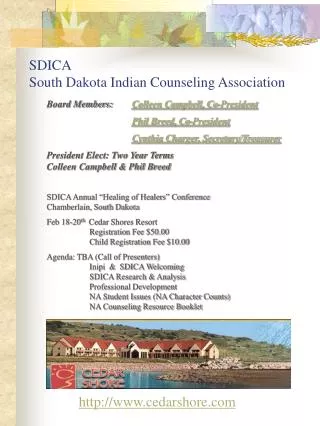 SDICA South Dakota Indian Counseling Association