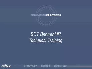 SCT Banner HR Technical Training